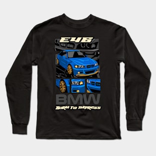 Bmw E46 Performance Machine Long Sleeve T-Shirt